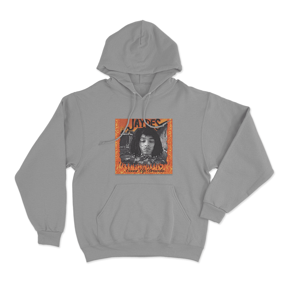 Jaydes Count Up Dracula Unisex Hoodie Grey Jaydes Count Up Dracula Unisex Hoodie Grey