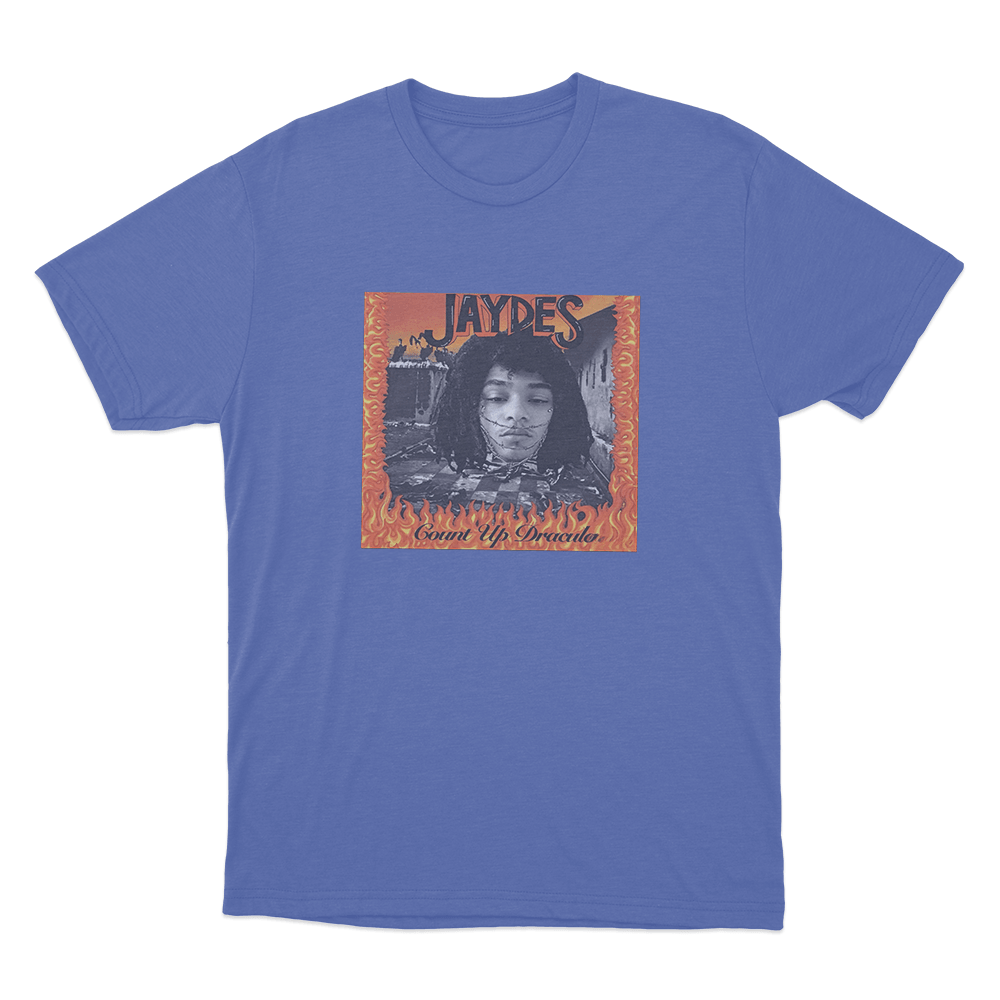 Jaydes Count Up Dracula Unisex T Shirt Blue Jaydes Count Up Dracula Unisex T Shirt Blue