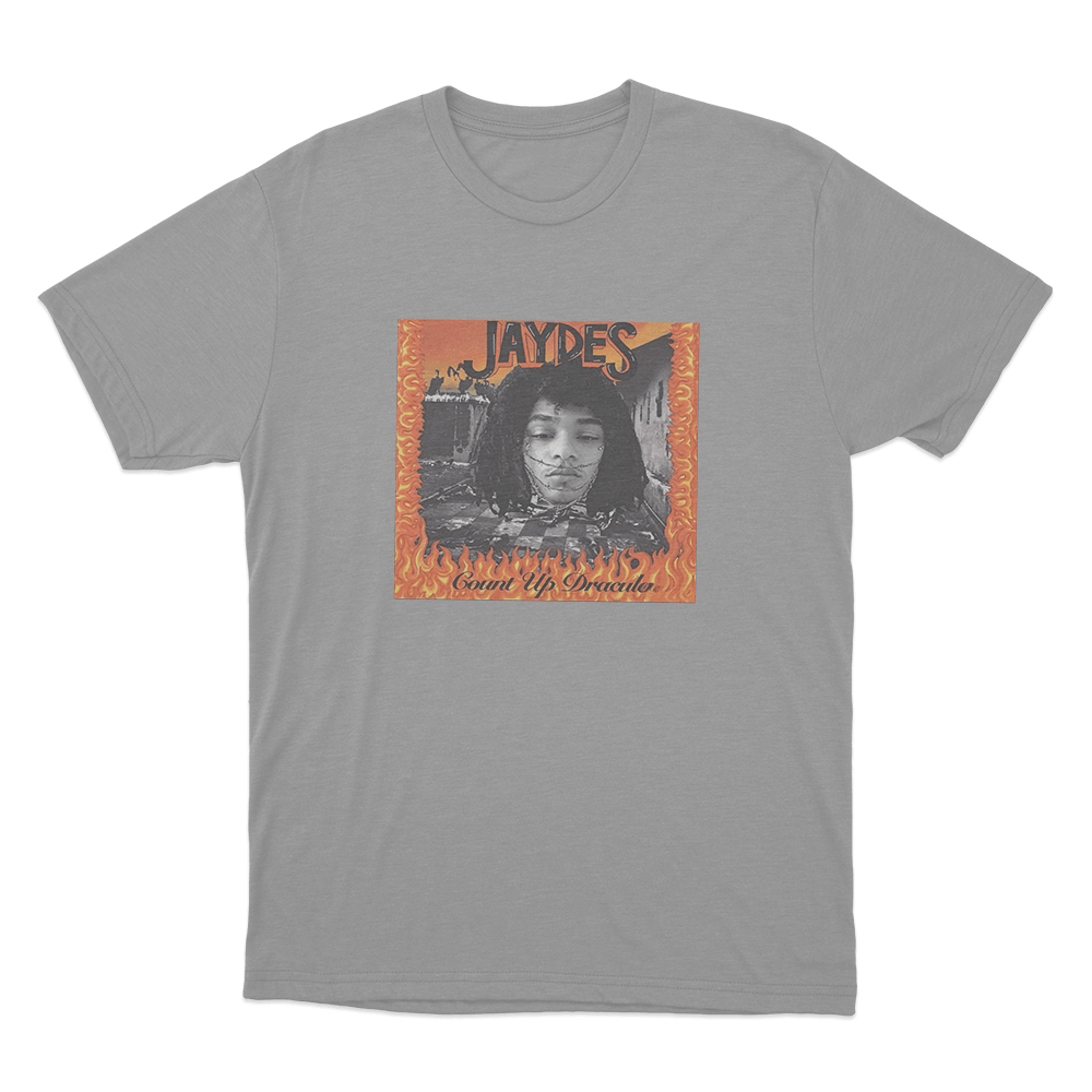 Jaydes Count Up Dracula Unisex T Shirt Grey Jaydes Count Up Dracula Unisex T Shirt Grey