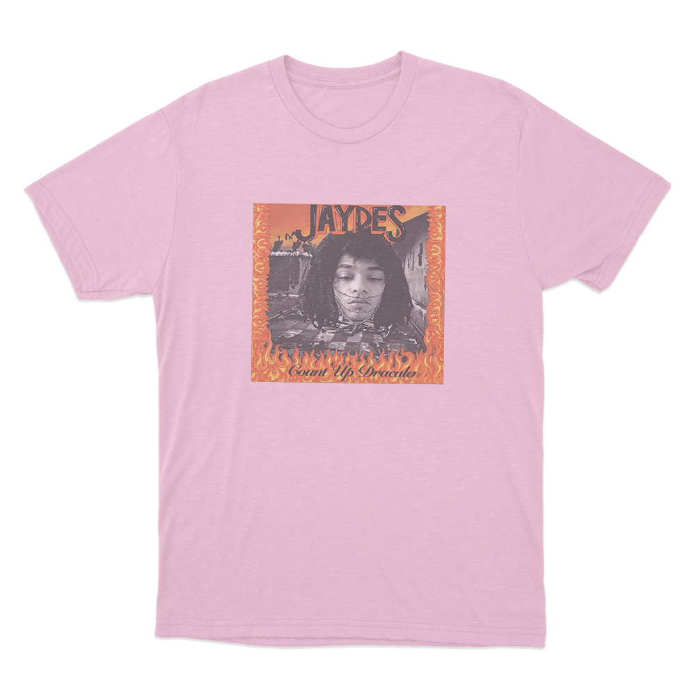 Jaydes Count Up Dracula Unisex T Shirt Pink Jaydes Count Up Dracula Unisex T Shirt Pink