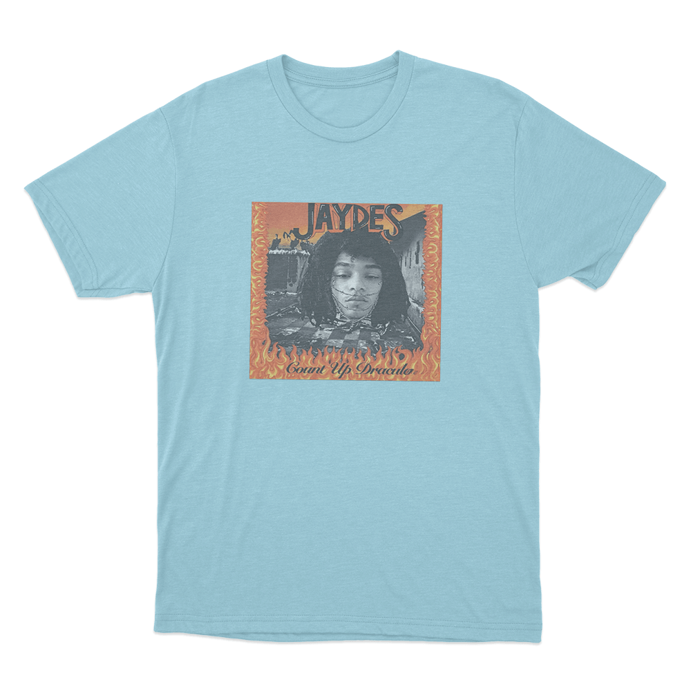 Jaydes Count Up Dracula Unisex T Shirt Sky Blue Jaydes Count Up Dracula Unisex T Shirt Sky Blue