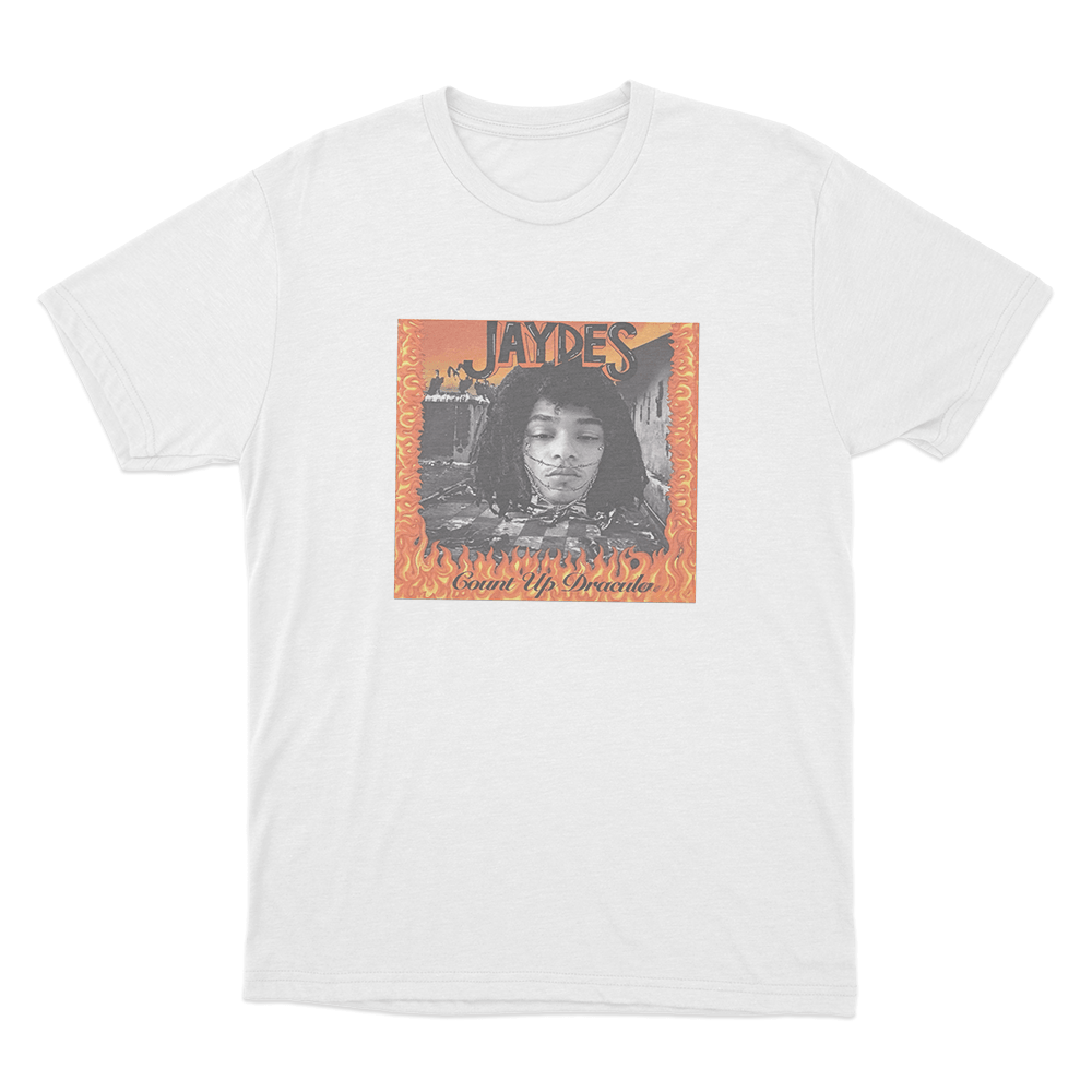 Jaydes Count Up Dracula Unisex T Shirt White Jaydes Count Up Dracula Unisex T Shirt White