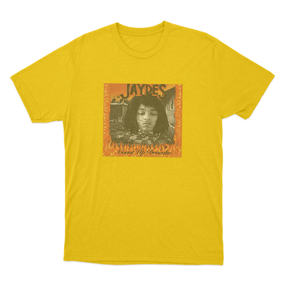 Jaydes Count Up Dracula Unisex T Shirt Yellow Jaydes Count Up Dracula Unisex T Shirt Yellow