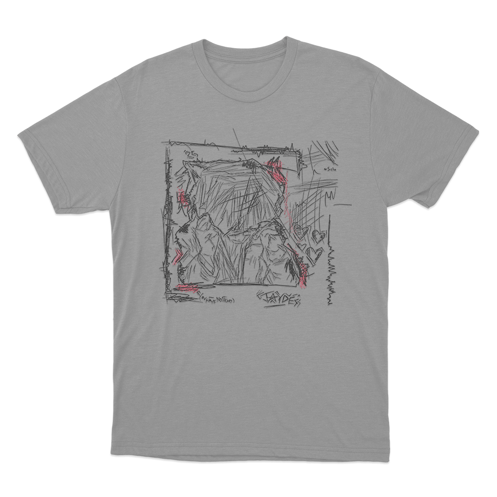 Jaydes Heartpacing Sketch Unisex T Shirt Grey Jaydes Heartpacing Sketch Unisex T Shirt Grey