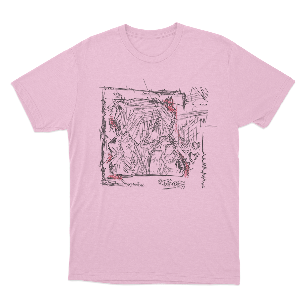 Jaydes Heartpacing Sketch Unisex T Shirt Pink Jaydes Heartpacing Sketch Unisex T Shirt Pink