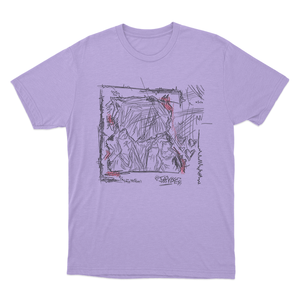 Jaydes Heartpacing Sketch Unisex T Shirt Purple Jaydes Heartpacing Sketch Unisex T Shirt Purple