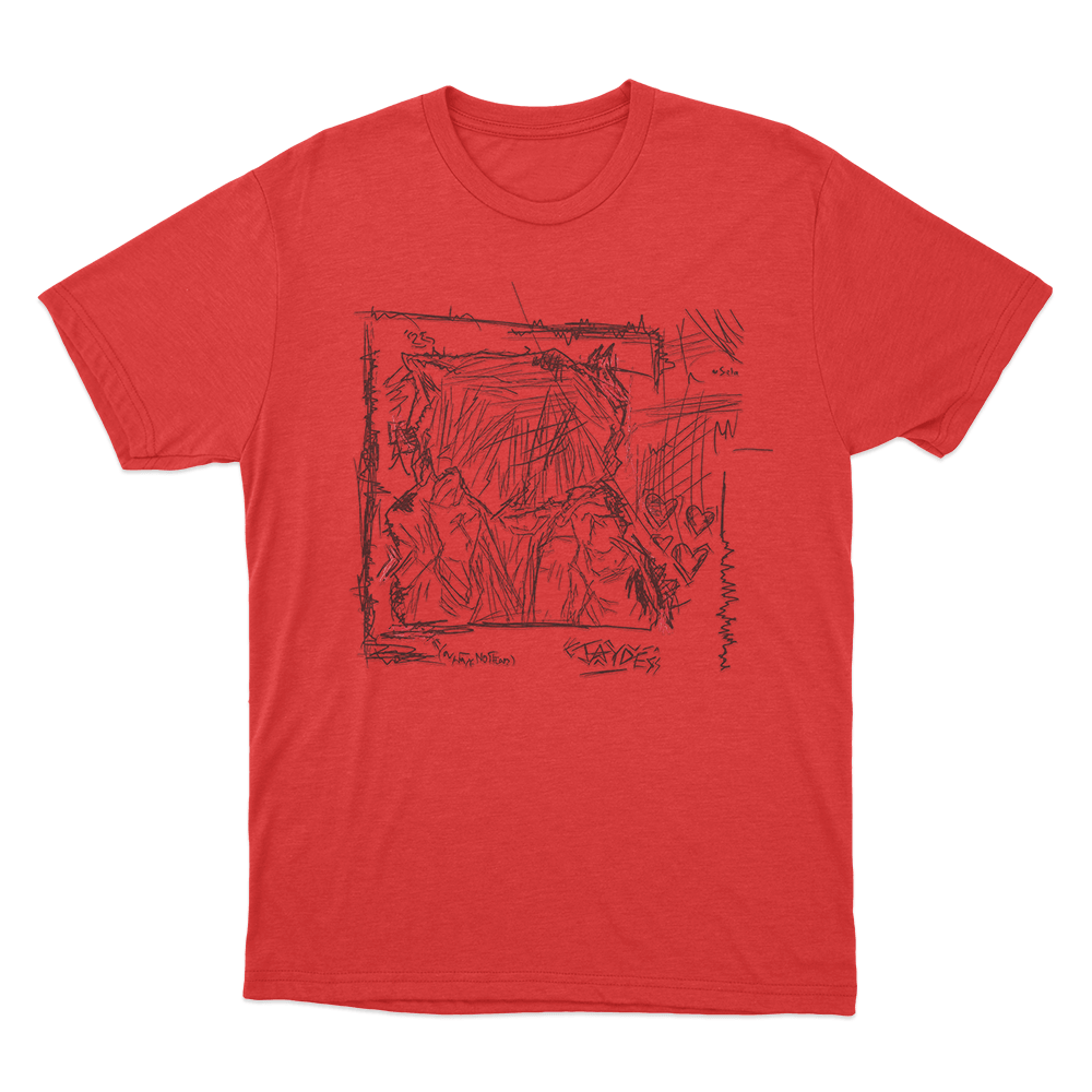 Jaydes Heartpacing Sketch Unisex T Shirt Red Jaydes Heartpacing Sketch Unisex T Shirt Red