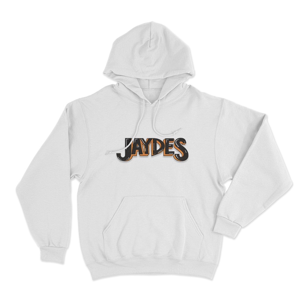 Jaydes Logo Unisex Hoodie White Jaydes Logo Unisex Hoodie White