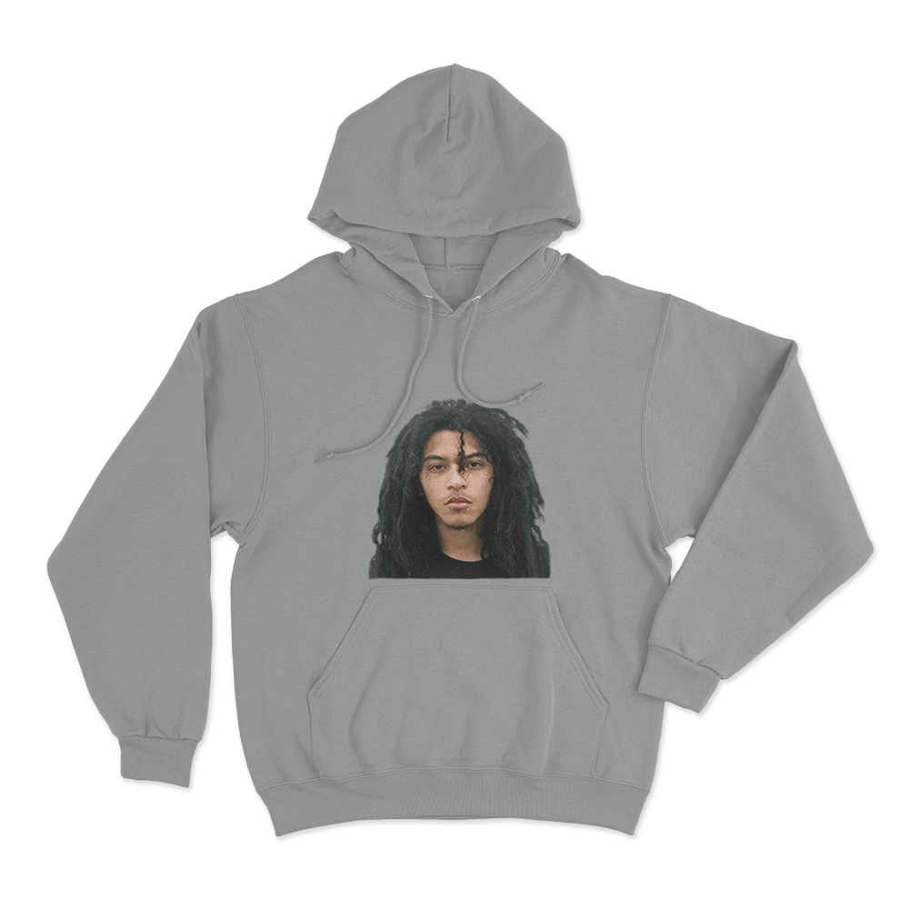Jaydes Mugshot Portrait Unisex Hoodie Grey Jaydes Mugshot Portrait Unisex Hoodie Grey