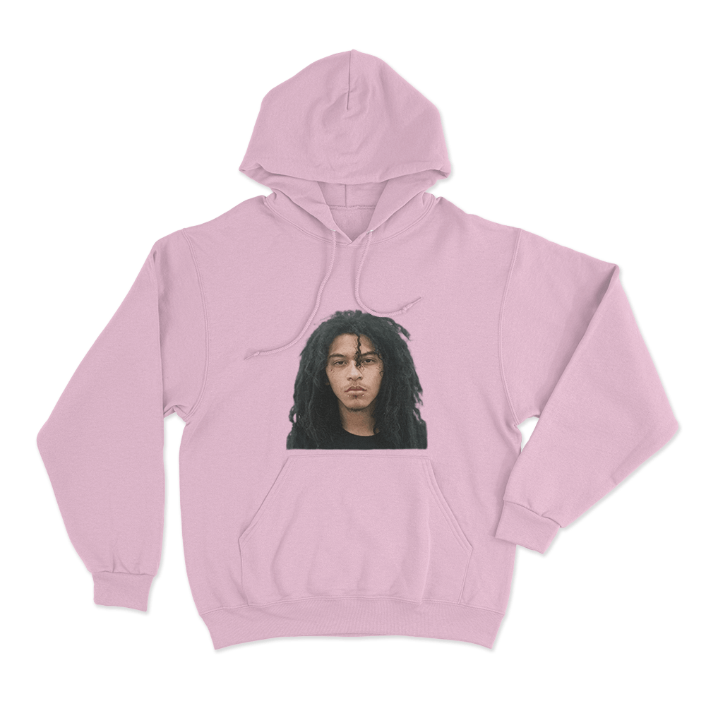 Jaydes Mugshot Portrait Unisex Hoodie Pink Jaydes Mugshot Portrait Unisex Hoodie Pink