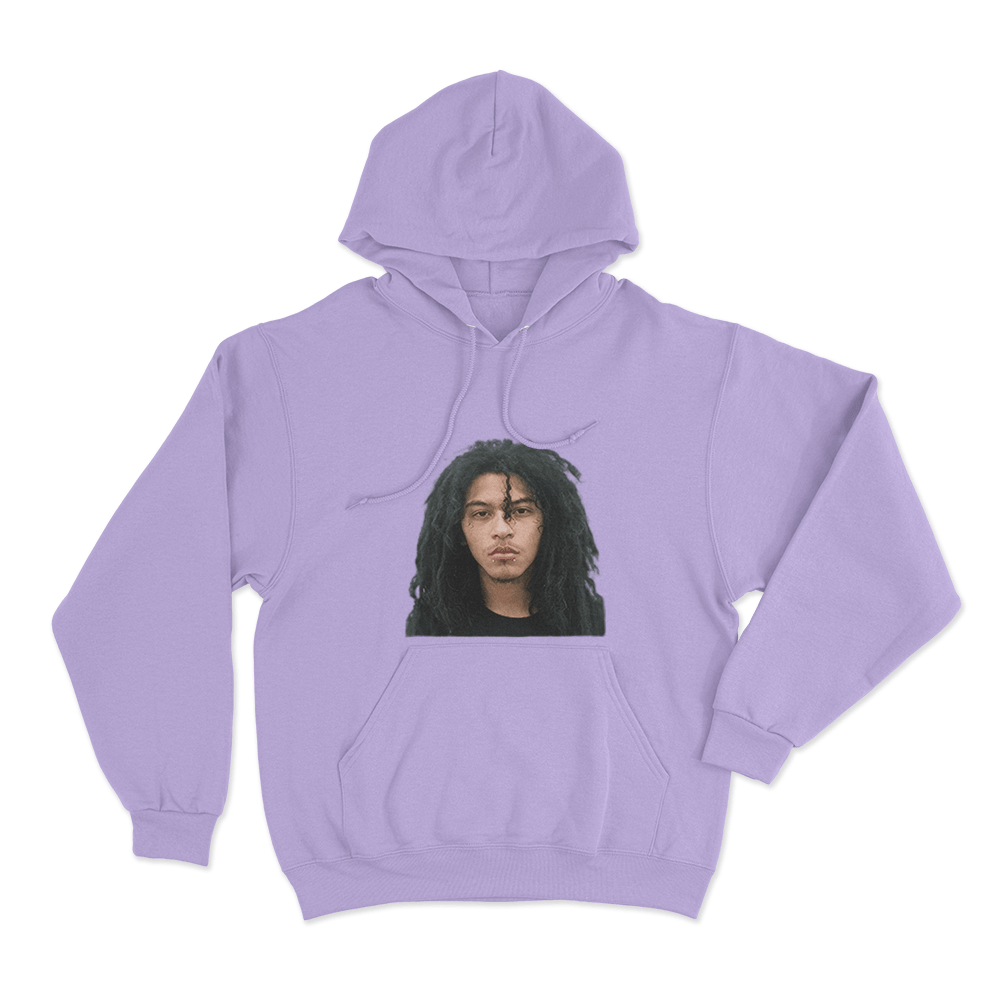 Jaydes Mugshot Portrait Unisex Hoodie Purple Jaydes Mugshot Portrait Unisex Hoodie Purple