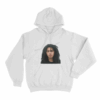 Jaydes Mugshot Portrait Unisex Hoodie White