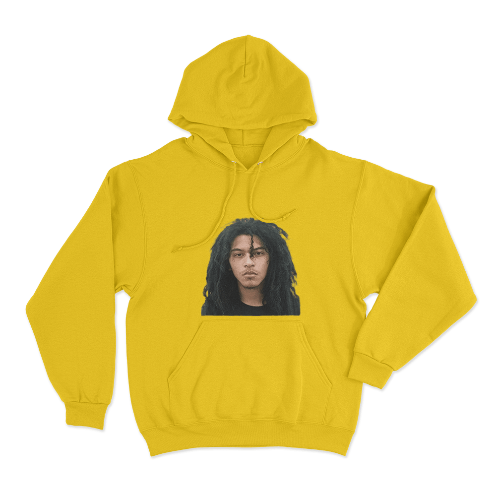 Jaydes Mugshot Portrait Unisex Hoodie Yellow Jaydes Mugshot Portrait Unisex Hoodie Yellow