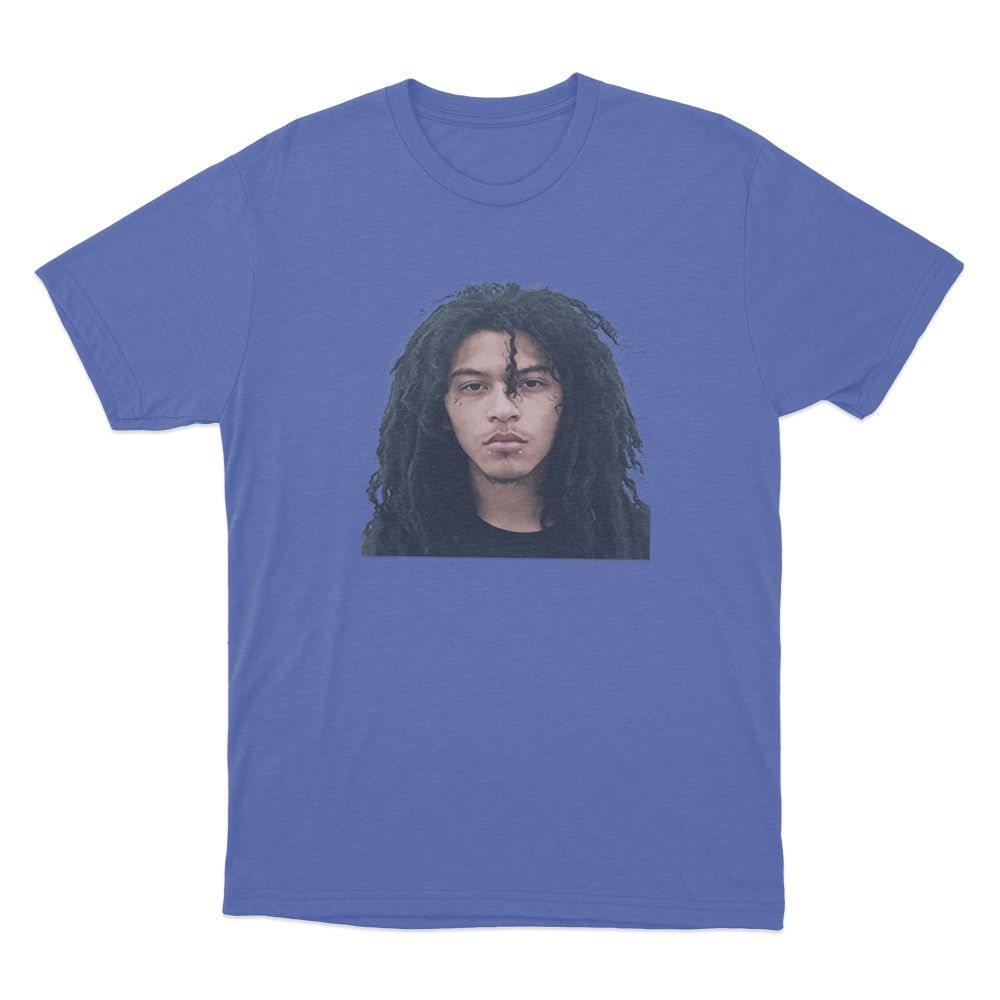 Jaydes Mugshot Portrait Unisex T Shirt Blue Jaydes Mugshot Portrait Unisex T Shirt Blue