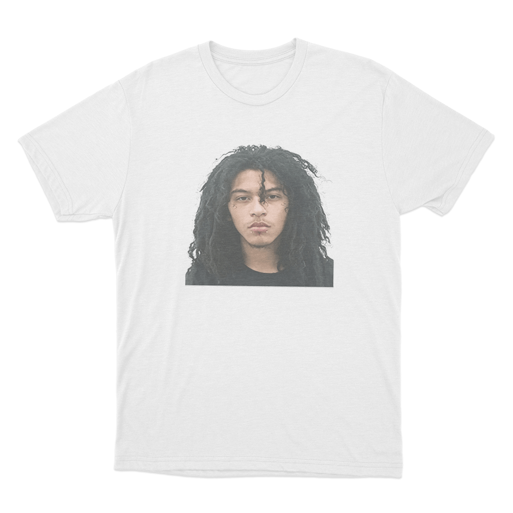 Jaydes Mugshot Portrait Unisex T Shirt White Jaydes Mugshot Portrait Unisex T Shirt White