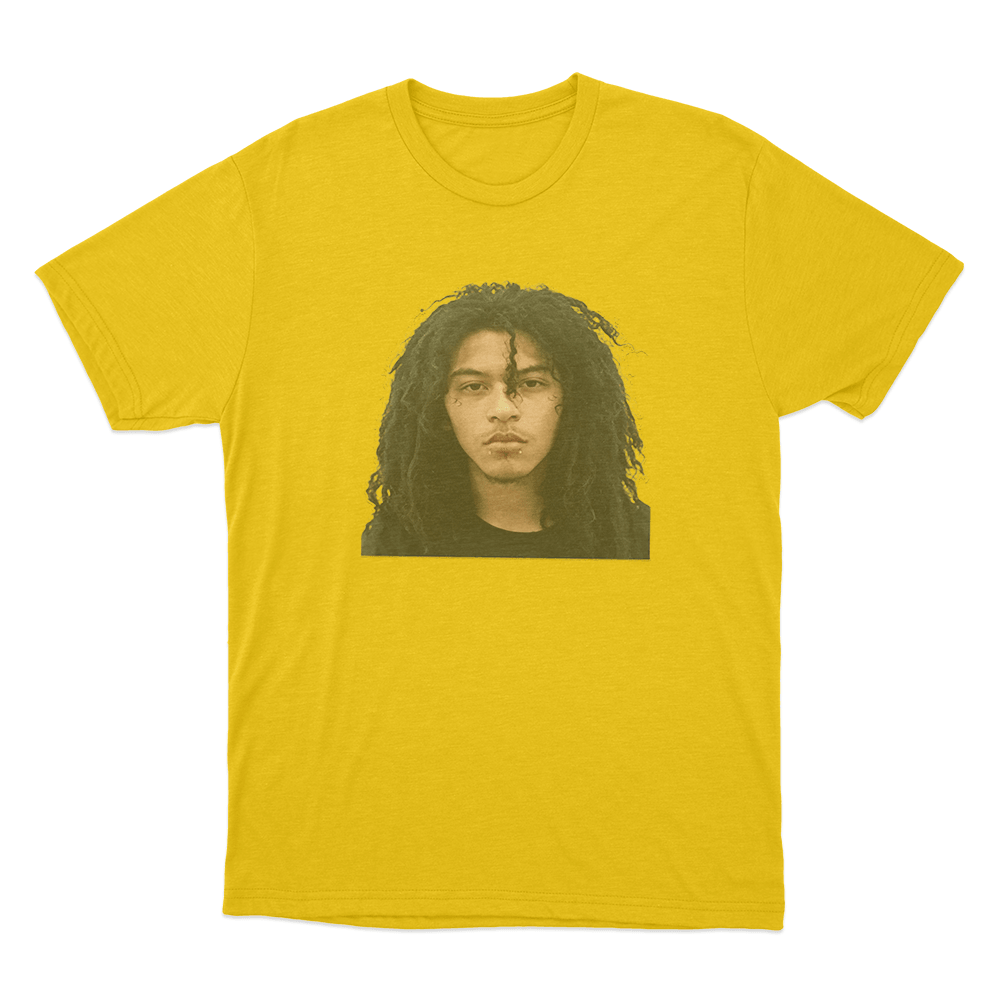 Jaydes Mugshot Portrait Unisex T Shirt Yellow Jaydes Mugshot Portrait Unisex T Shirt Yellow